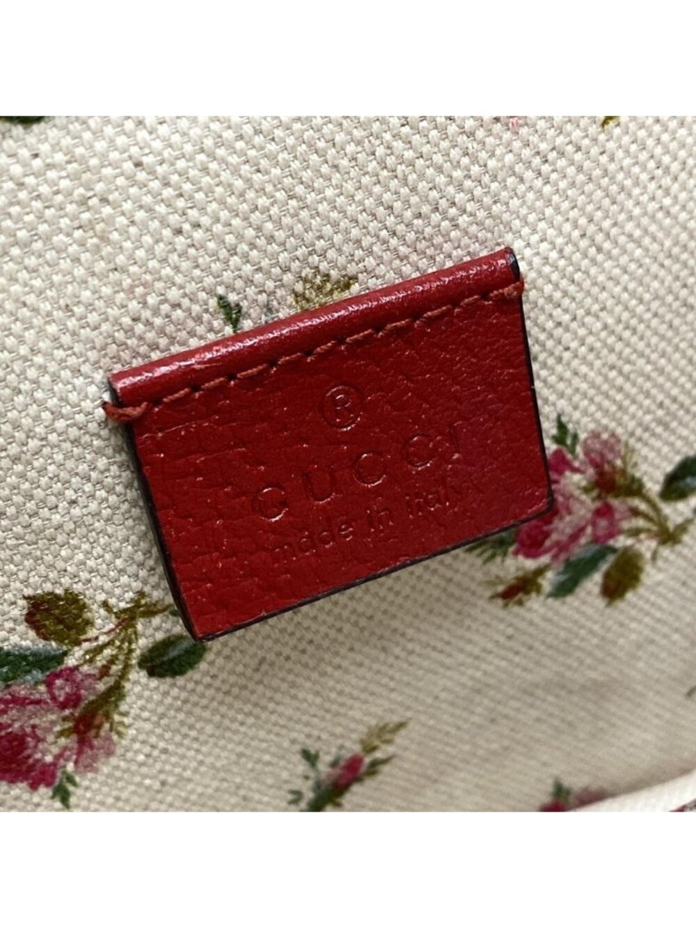 Gucci Shoulder Bag Dionysus Red Navy Chain Leather - Picture 8 of 15